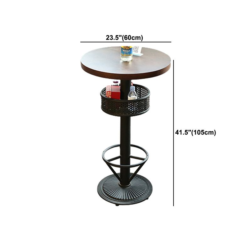 Modern 1/2/3 Pieces Wooden Pub Table Set Fixed Table Counter Table for Dining Room