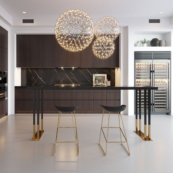 Industrial Style 1/2/3 Pieces Bar Table Set Rectangle Bar Table with High Wood Stools