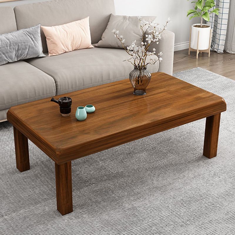 Simplicity Rectangle Wood Coffee Table Contemporary Single Coffee Table