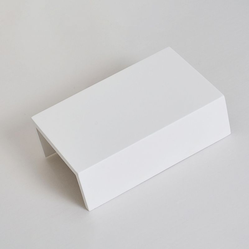 Stone Geometric Wall Mount Lamp Simple 1 Light Wall Mounted Light Fixture in White