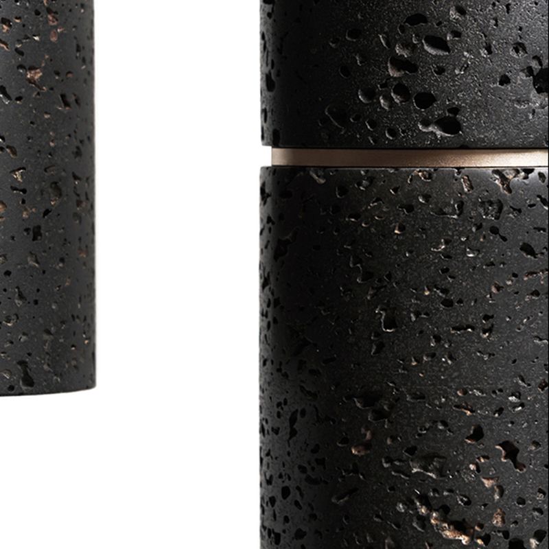 Cement Modern Pendant Light 1-Light Cylinder Ceiling Light Fixture for Dining Room