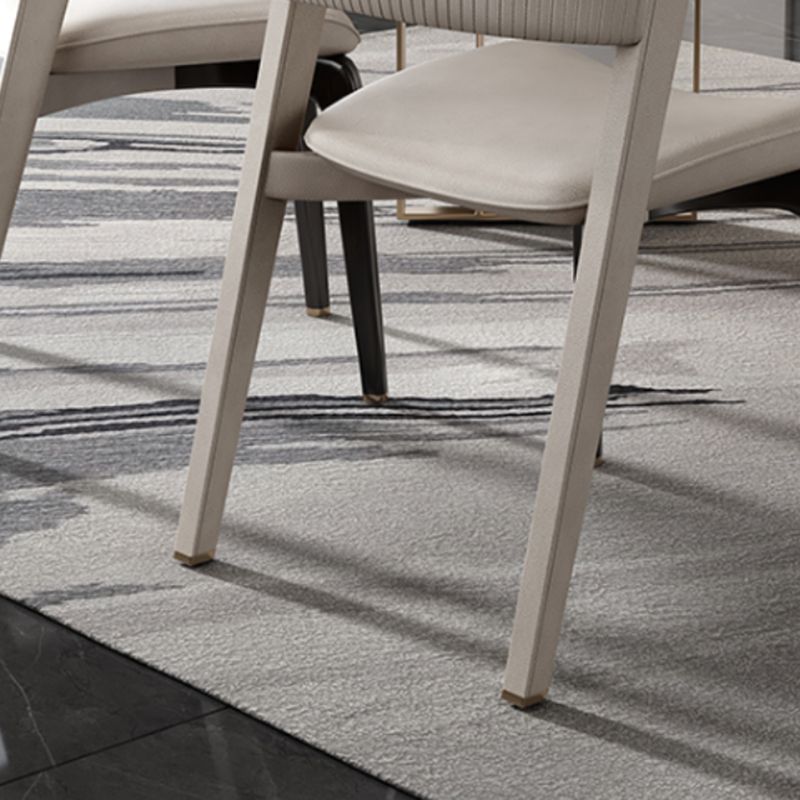 Open Back Dining Accent Chair Upholstered Dining Room Chair for Home