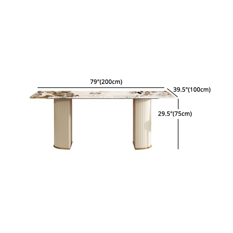 Designer Style Sintered Stone Top Dining Set 1/4/5/7 Pieces Dining Room Table Set