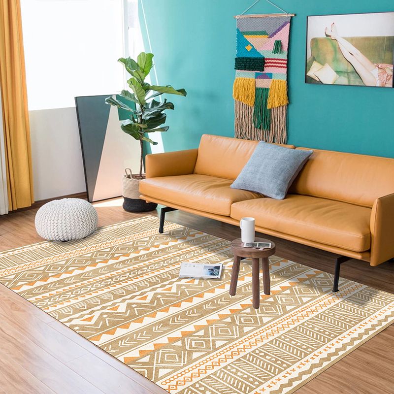 Alfombra de sala de estar natural de la sala de estar de la zona multicolor de la alfombra del área impresa