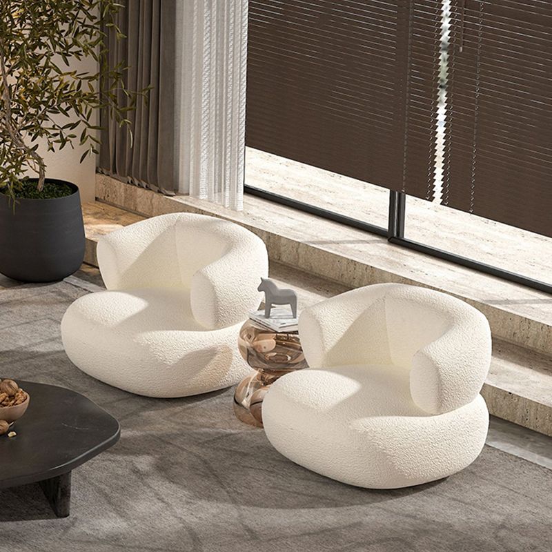 Contemporary Camel Back Fabric Settee Tuxedo Arm Standard Sofa
