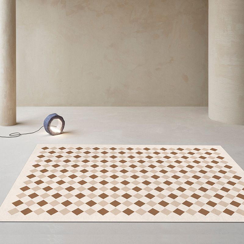 Contemporary Area Rug Geometric Pattern Rug Polyester Stain Resistant Carpet for Living Room