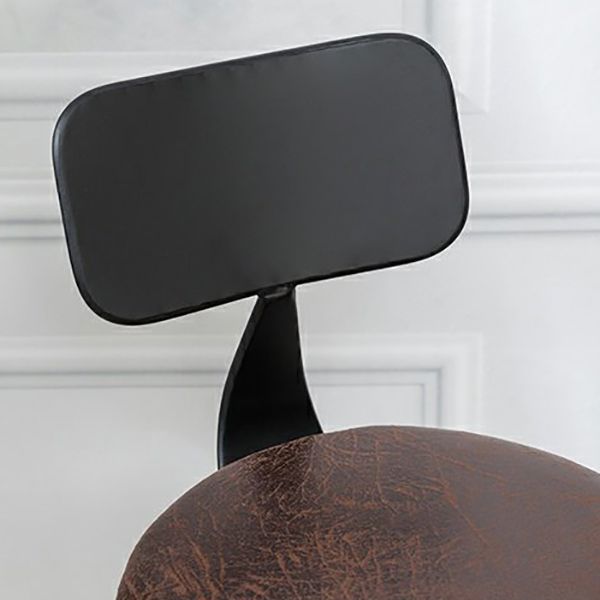 Modern Style Round Seat Barstool Wood Counter Bar Stool with Wood Legs