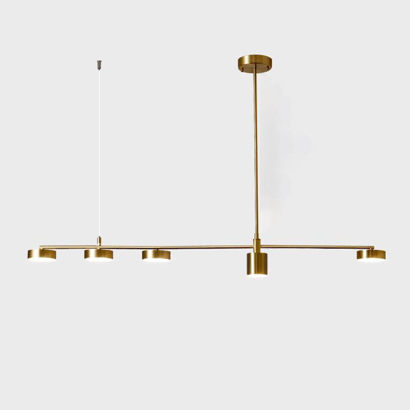 Zylinder Anhänger Leuchten zeitgenössische Metallkücheninselbeleuchtung