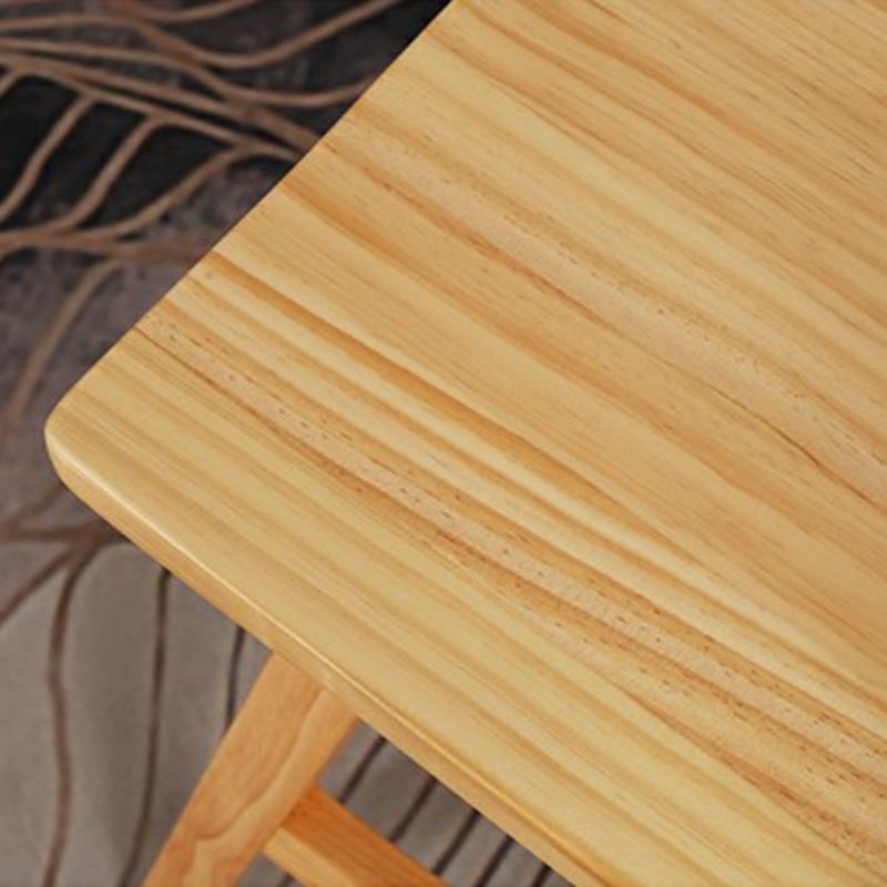 Modern Armless Backless Counter Stool Wood Cashier Bar Stool with Seat and Pedal