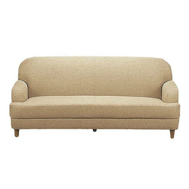 Contemporary Pink Cotton Settee Tight Back Sofa for Living Room