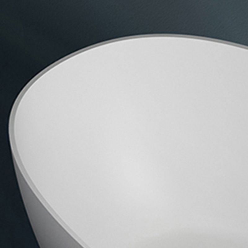 Stone Soaking Bathtub Antique Finish Oval Freestanding Bath Tub