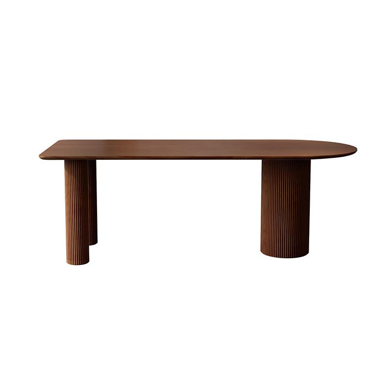 Solid Wood Contemporary Freeform Table Pine Wood Table for Home