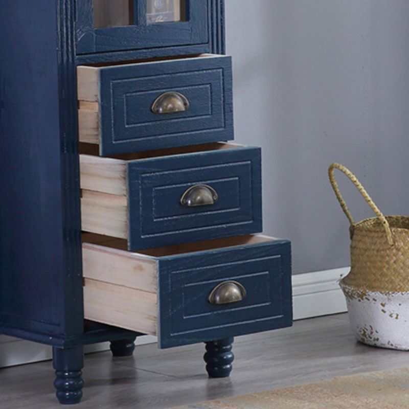 Wooden Storage Chest Dresser American Traditional Dresser with Drawers