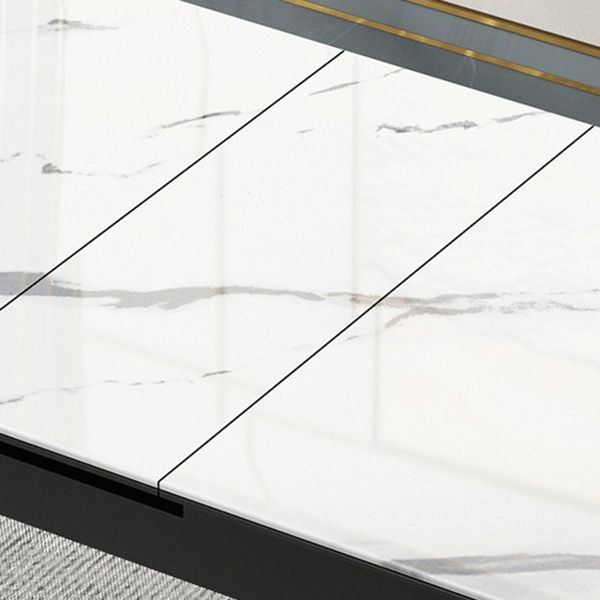 Rechthoek 4 poten Home Furniture Stone Dining Room Collection met druppelblad