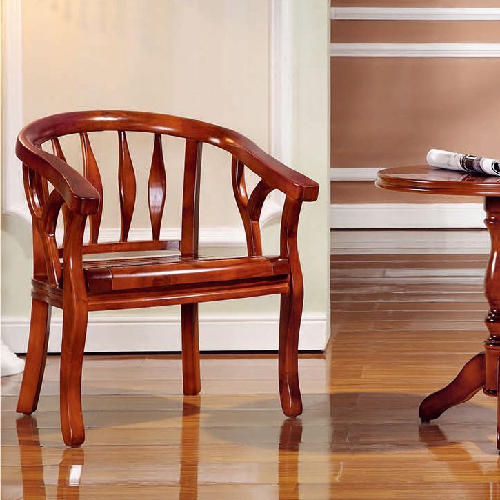 Solid Wood Frame Dining Chairs Dining Arm Chair for Dining Room