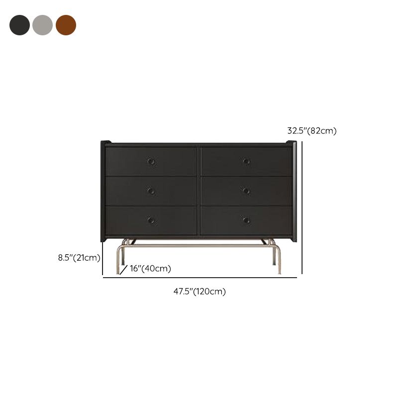 47.5"L Wooden Home Side Board Modern Minimalist Rectangular Sideboard with Drawers