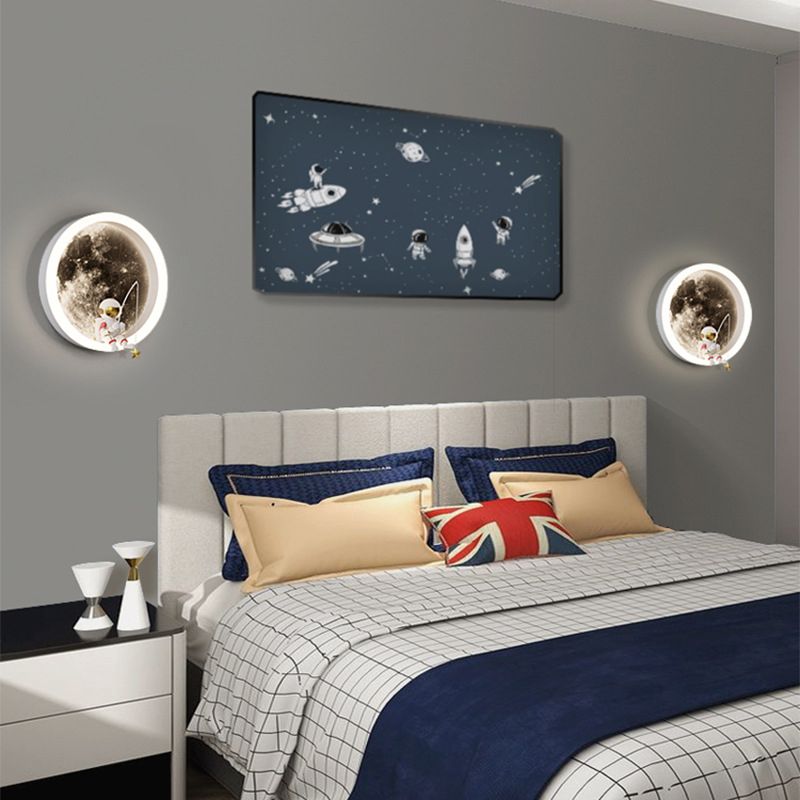 Children LED Wall Mount Light 1-Light Wall Light with Acrylic Shade for Kid's Room