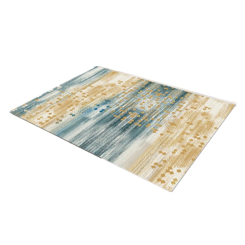 Modern Beige Rug Polyester Graphic Indoor Rug Washable Rug for Home Decor