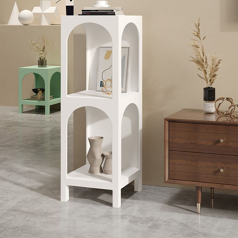 13.78" W Scandinavian Antique Finish Shelf Bookcase Metal Book Shelf with Shelves