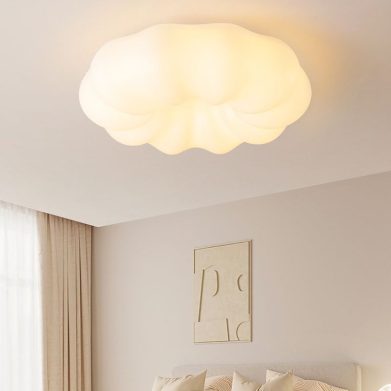 Contemporary White Ceiling Light LED Flush Mount Lighting for Hallway Kitchen
