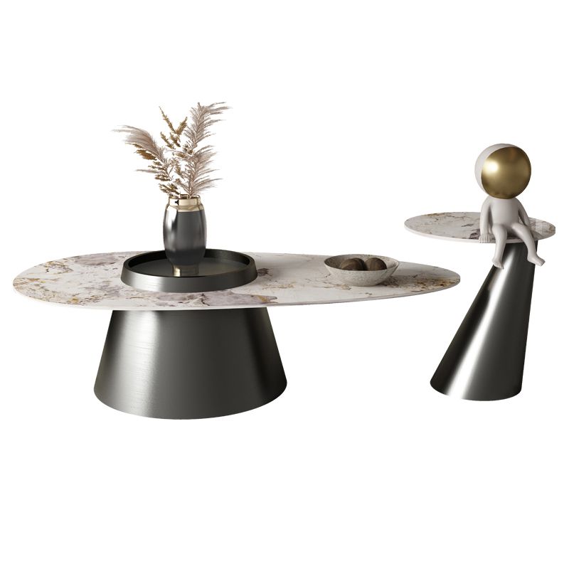 Modern Coffee Table No Distressing Free-Form Single Coffee Table