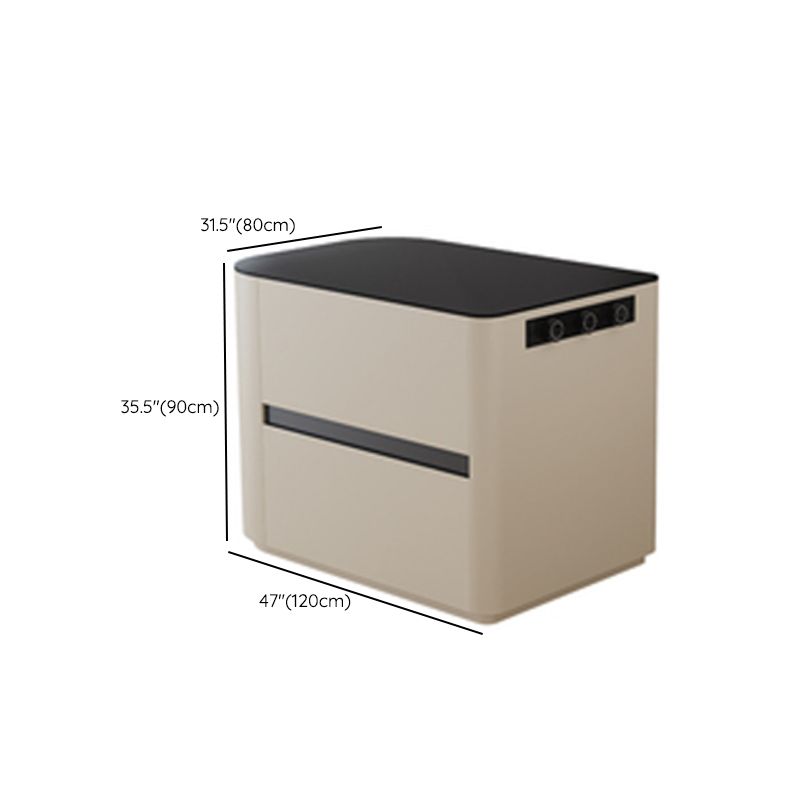 Stationary Kitchen Island Granite Top Kitchen Island Table with 2 Drawers