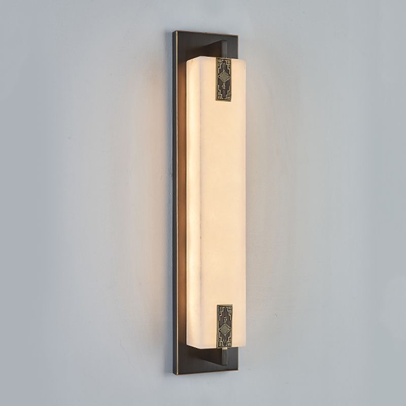 Lampade a parete rettangolari in metallo a 1 campo moderno lampada a monte per soggiorno