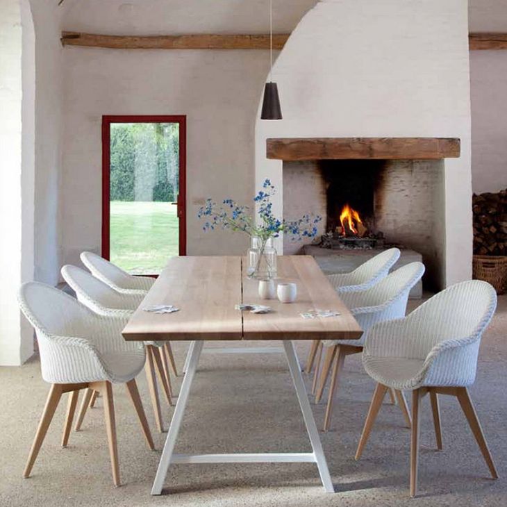 Metal Industrial Rectangle Dining Table Solid Wood Top Table for Kitchen