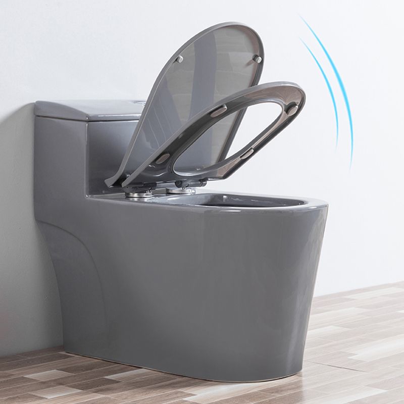 Traditional Floor Mount Flush Toilet Gray Urine Toilet for Washroom