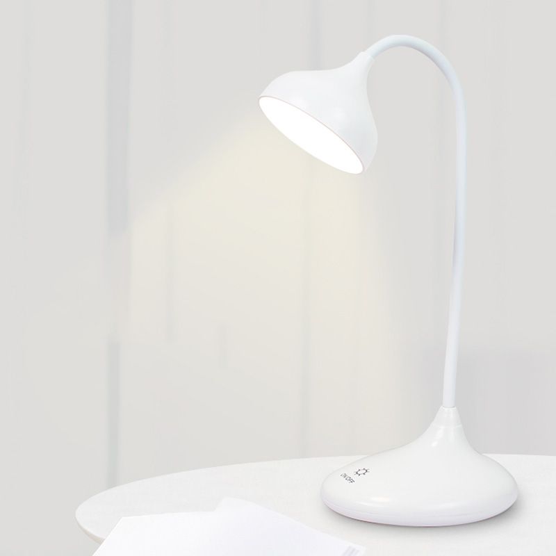 Teardrop Shaped Plastic Study Lamp Macaron LED Table Light for Dormitory