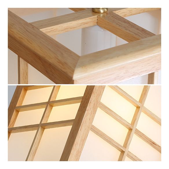 Marco rectangular de madera colgante moderno de simplicidad para sala de estar comedor de baño