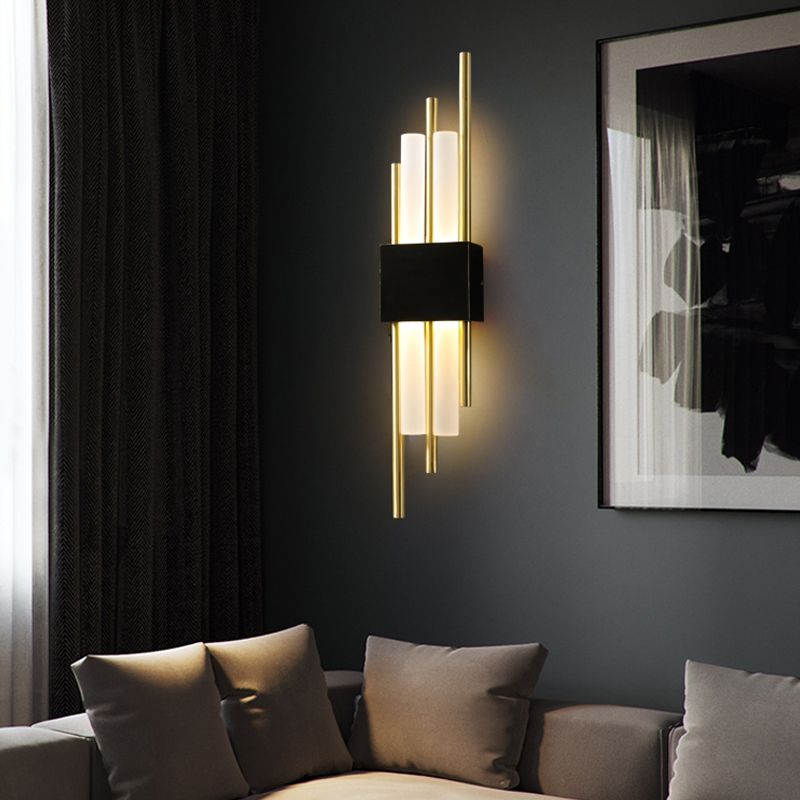 Modern Linear Wall Sconce Household Wall Lamp Fixture for Bedroom Sitting Room