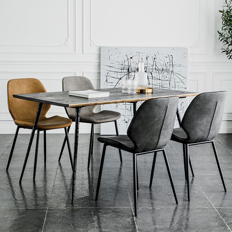 Moderne Metallküche Essnetzstuhl Schwarzer Flügelback Side Ess Side Chair