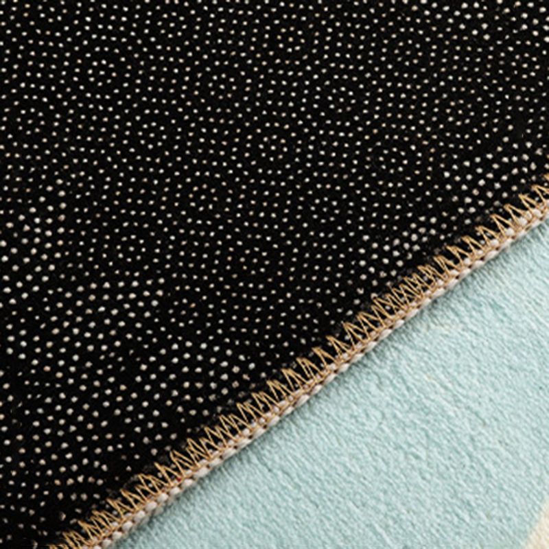 Fashionable Simple Carpet Orange Color Block Carpet Washable Carpet for Living Room