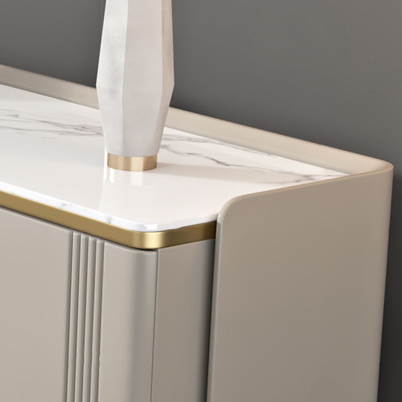 Contemporary Style Wood Sideboard Table with Cabinets and Drawers