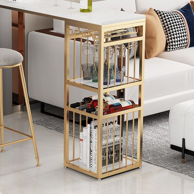 Iron and Marble Rectangular Table Modern Home Living Room Bar Table