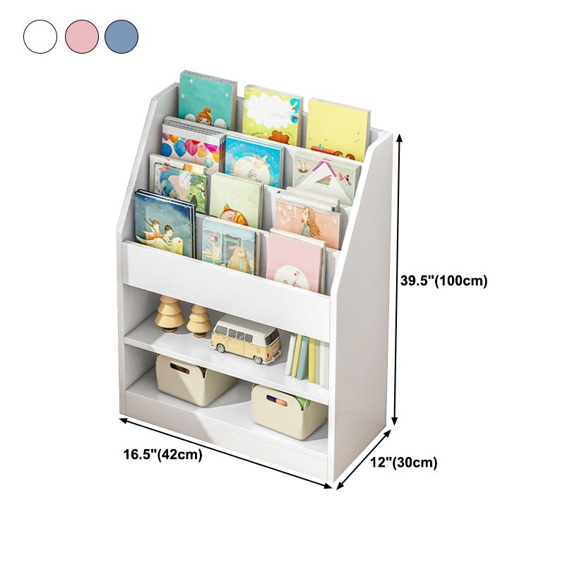 Engineered Wood Shelf Bookcase Contemporary Book Shelf for Study Room