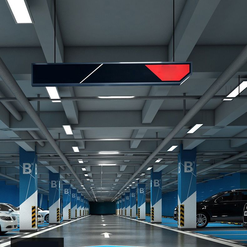 Rectangle Led Pendent in Modern Style Led Suspended Lights for Office Conference Room