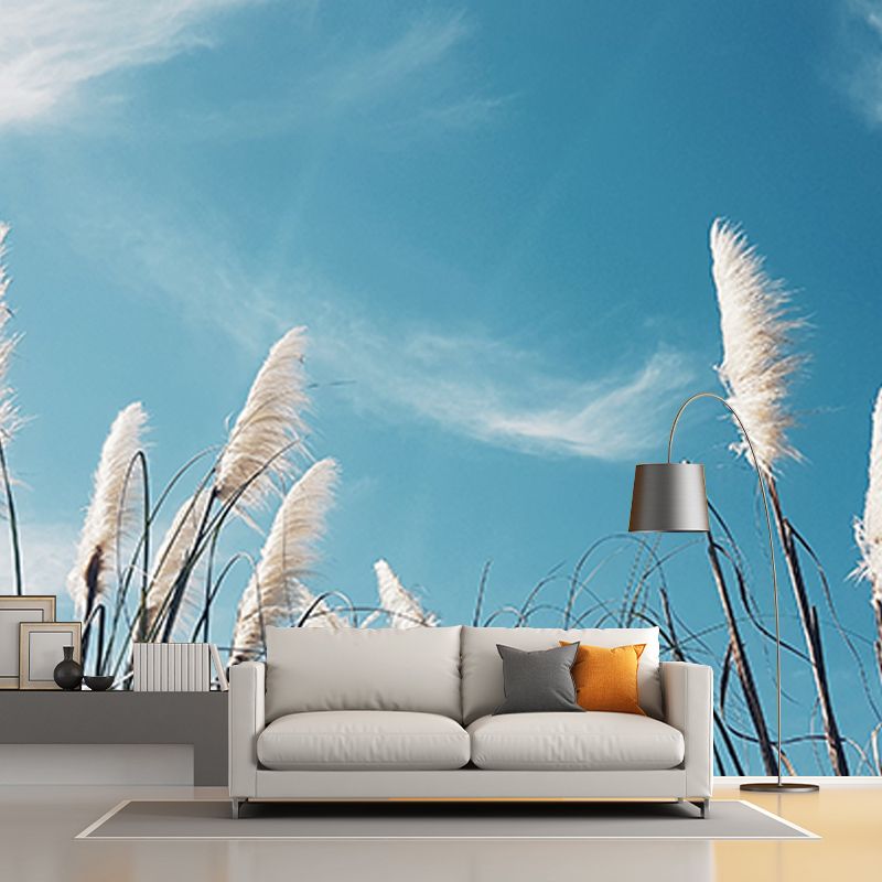 Plants Stain Resistant Wall Mural Washable Wallpaper Sitting Room Wall Mural