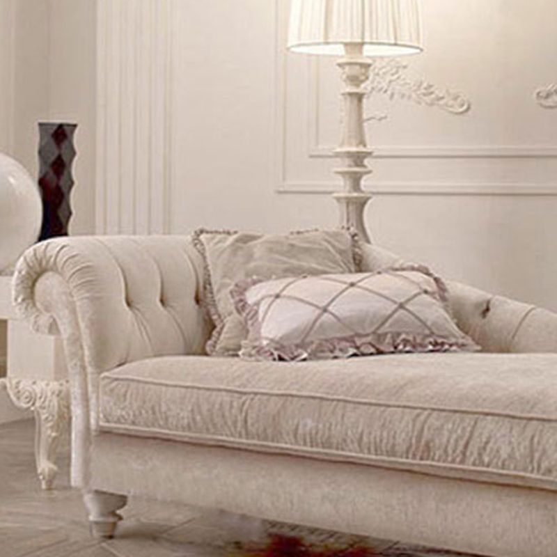 Scandinavian Upholstered Chaise Lounge Couch Fabric Chaise Lounge Chair