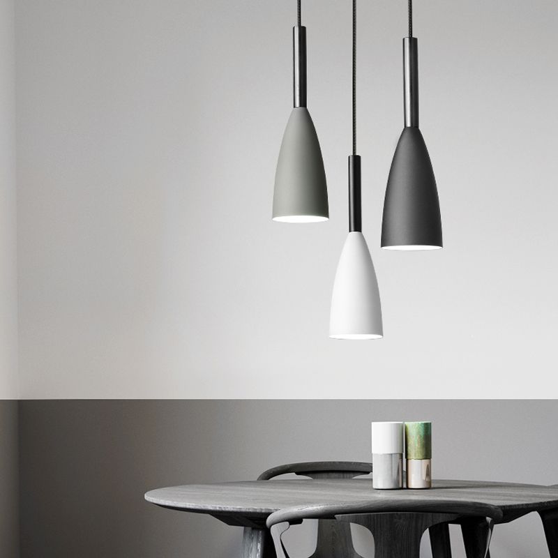 Noordse 3-licht diner hanglamp lamp traanvormig metaalhangend licht