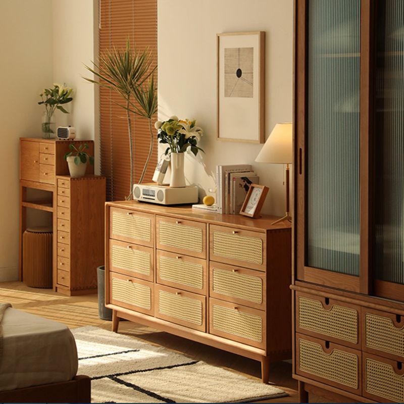 Contemporary Chest Straight Legs with Drawer Knobs Rectangle Accent Chest