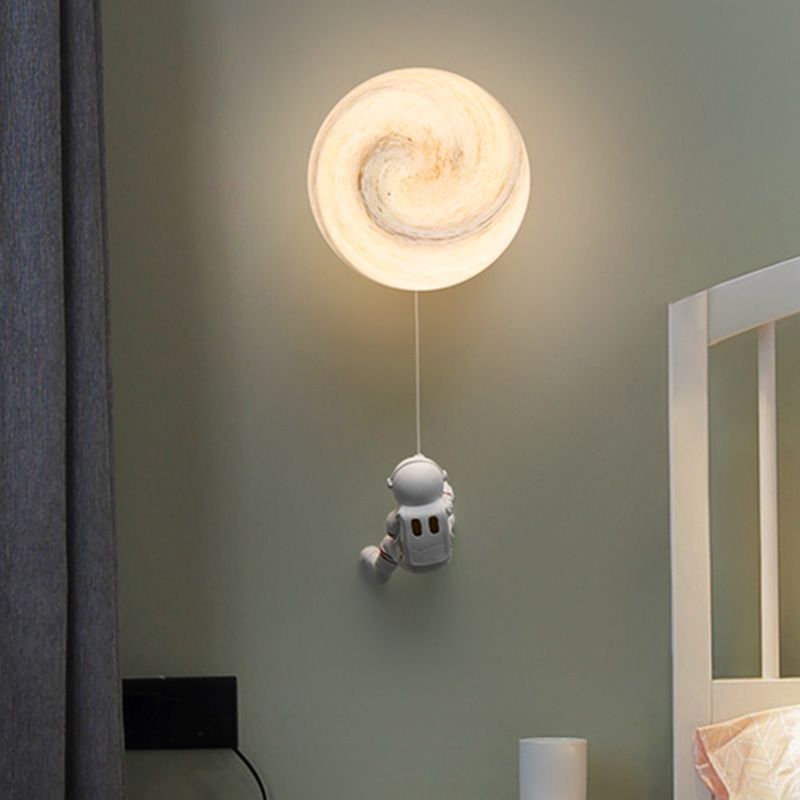 Child Room One Head Wall Sconce Astronauts Boy Room Wall Mounted Light Fixture