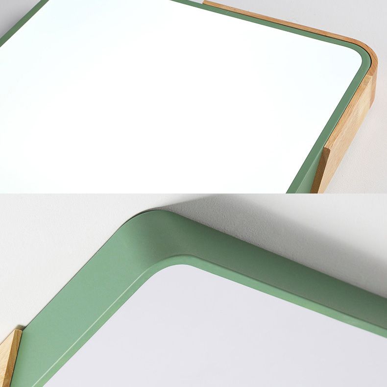 Modern Macaroon Geometric LED Massimale Lampada Ferro 1 Light Flush Mount per Bedroom