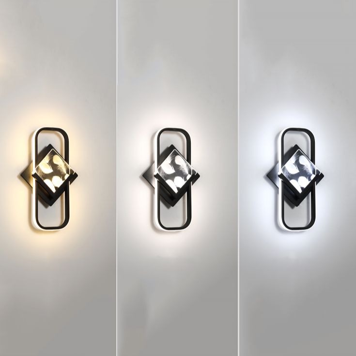 Modern Style Geometry Shape Wall Lights Metal 2-Light Wall Mount Lights