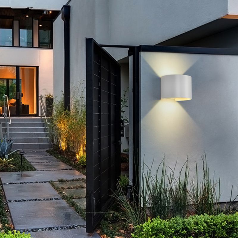 Geometry Shape Wall Lighting Modern Style Metal 2 Lights Sconce Lamp for Living Room