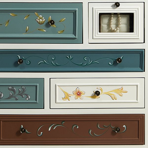 Coastal Dresser Solid Wood Storage Chest Dresser with Multi Drawers