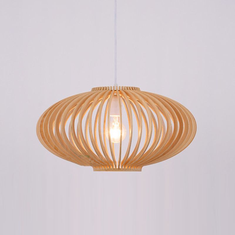 Lampe suspendue en bois à lampe des luminaires de pendentif contemporain pour le café dans la salle à manger