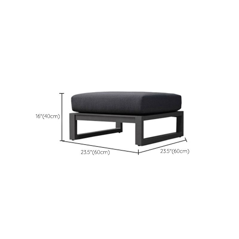 Metal Patio Sofa Water Resistant Outdoor Patio Sofa with Cushions