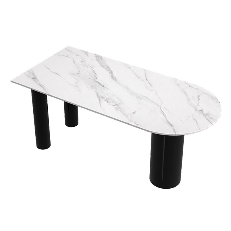 Metall moderne freie Form Esstisch Sintered Steintisch für Esszimmer und Küche